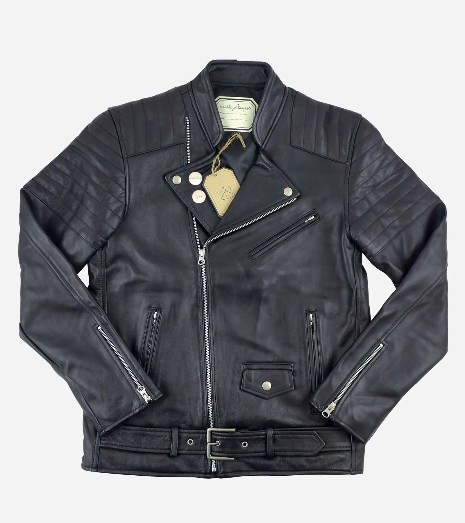 perfecto cuir, perfecto marty and gus, perfecto col motard, blouson cuir agneau